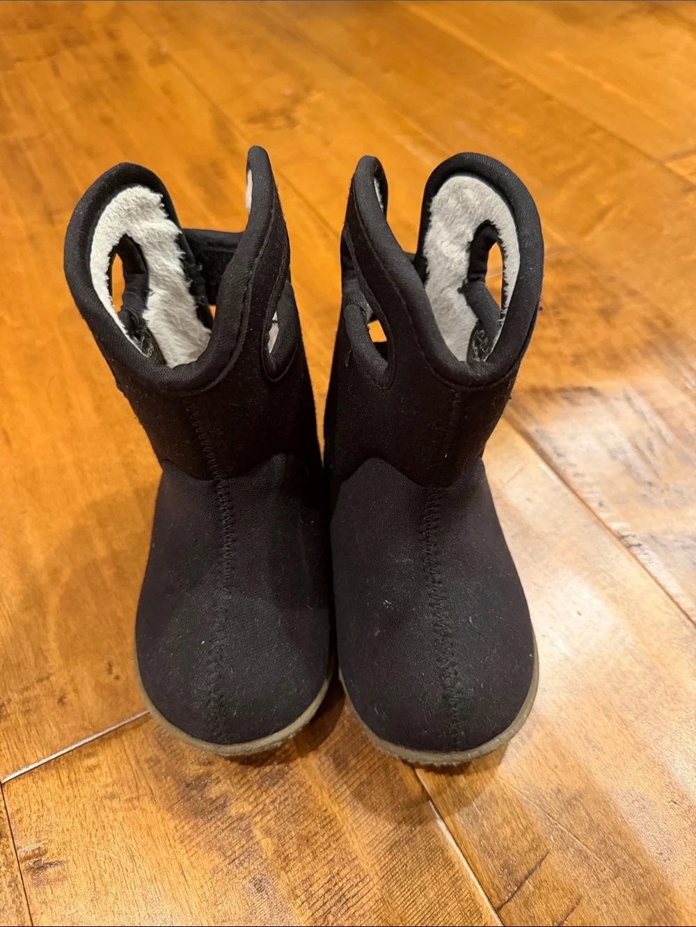 Bogs Black Kids Pull-On Insulated Boots